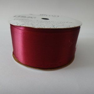 1 1/2" Burgundy Satin Ribbon Single Face Roll Berwick Offray